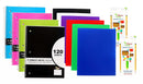 1 Set Three Leaf Back to School Set ( 6 Two-Pocket Poly Portfolio + 4 Subject Spiral Notebook + 24