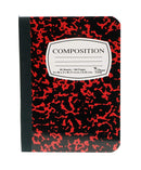 3 Pcs Three Leaf Mini Composition Notebook 4 1⁄2 x 7 1⁄4  College Ruled 100 Sheets Random Color  Red, Green, Yellow, Blue, Black) - 6 Pack