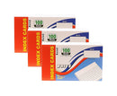 300 Pcs Three Leaf Index Cards 3” x 5” Ruled White + 1  Plastic Index Card Case (Blue or Black) 3 Pack