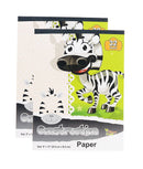 2 Pcs Three Leaf Construction Paper Books 9” x 12”  8 Colors 32-Sheets (pink, yellow, green, orange, purple, blue, brown, black ) - 2 Pack