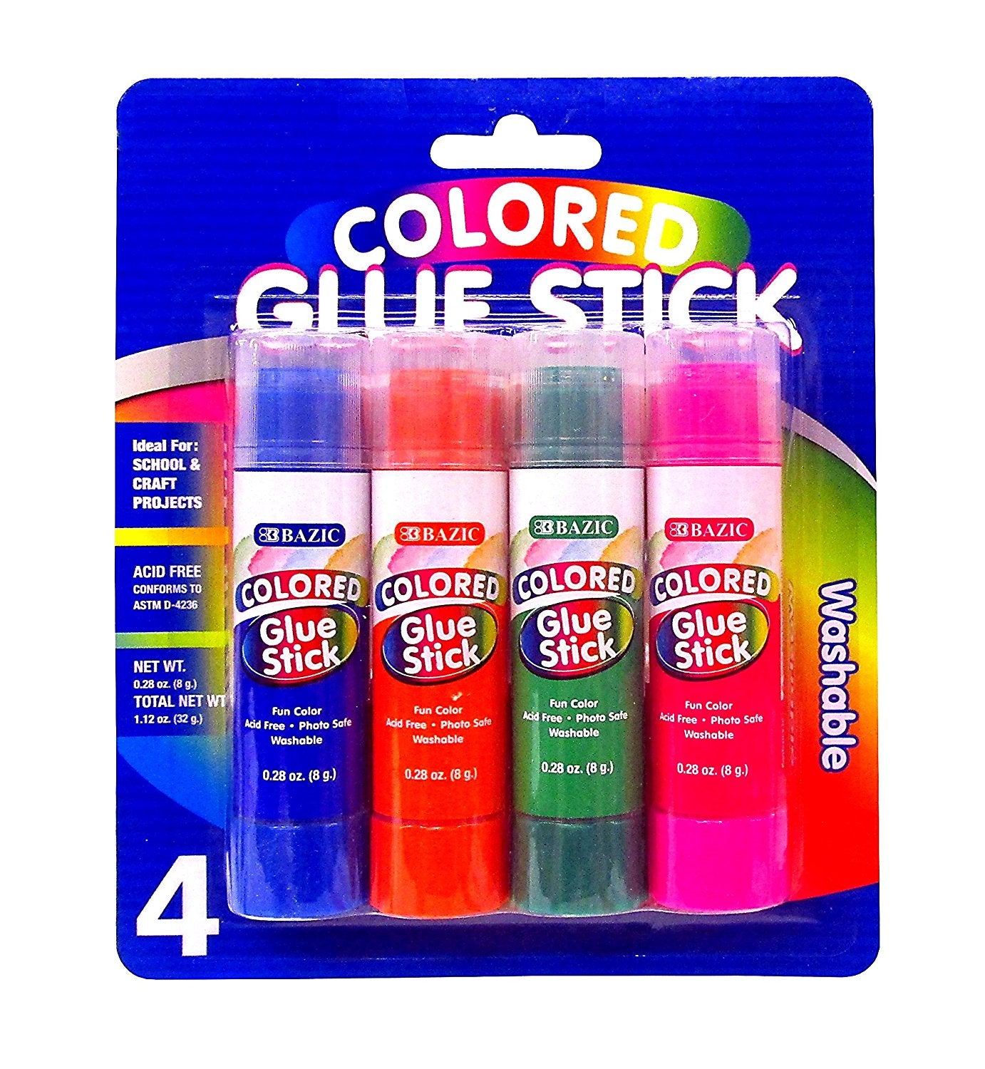 Creative Arts All-Purpose Permanent Glue Stick, Clear Application 0.28 oz  30/pack