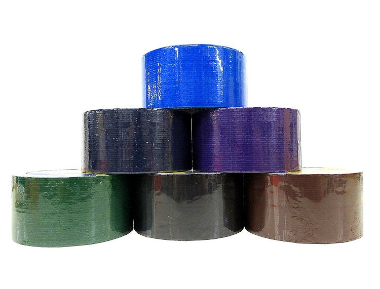 12 Rolls Bazic Colored Duct Tapes Set (1.89" X 10’) Multi-purpose Self-adhering Tapes