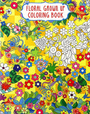 4 Books Bazic Adult Unique Floral Themed Coloring Books 1 Set