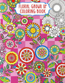 4 Books Bazic Adult Unique Floral Themed Coloring Books 1 Set
