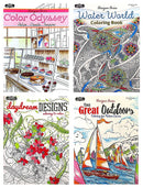 4 Books Bazic Adult Coloring Book Set - Kappa Designer Series  1 Set