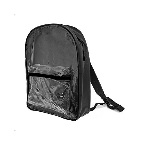Bazic Transparent Front School Backpack Blue 1 Pack