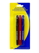 3 Pcs Kamset Permanent Markers For CD-DVD (Black, Red, Blue) - 1 Set