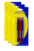 9 Pcs Kamset Permanent Markers For CD-DVD (Black, Red, Blue) - 3 Sets
