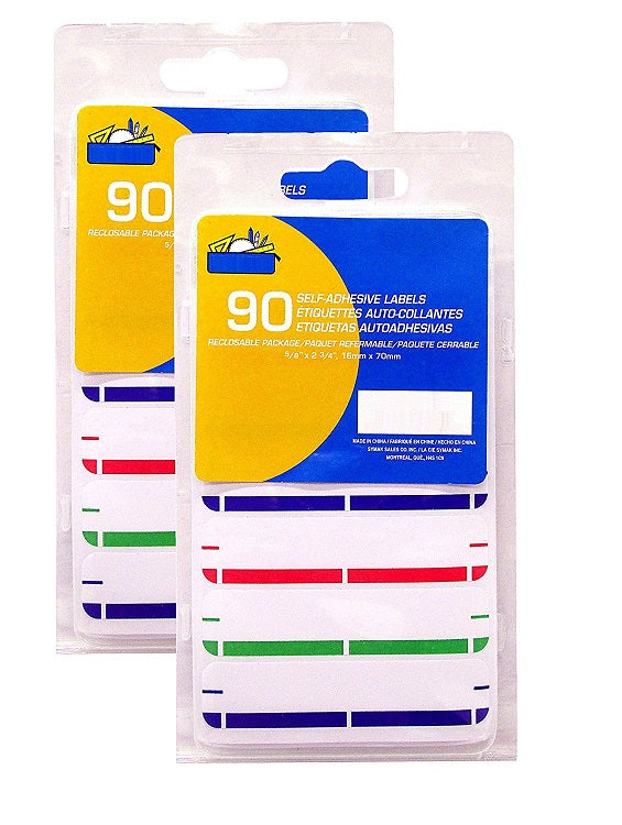 180 Kamset Color-Coded Labels (16mm x 70mm) Self Adhesive - Northland Wholesale