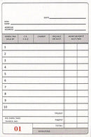 3 Pcs Kamset Sales Order book 50 Sheet 3.5" x 6" White & Canary Carbonless - 3 Pack