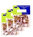 240 Pcs Kamset Thumb Tacks w- Decorative White Coated Covers - 3 Pack