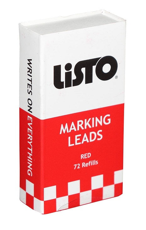Listo 1620 - Box of 12 - RED COLOR - China Markers/Grease Pencils/China  Marking Pencils/Wax Pencils