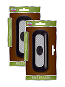 Board Dudes Felt Eraser for Dry Erase Boards or Chalkboards 2” x 5” Black 2 Pack