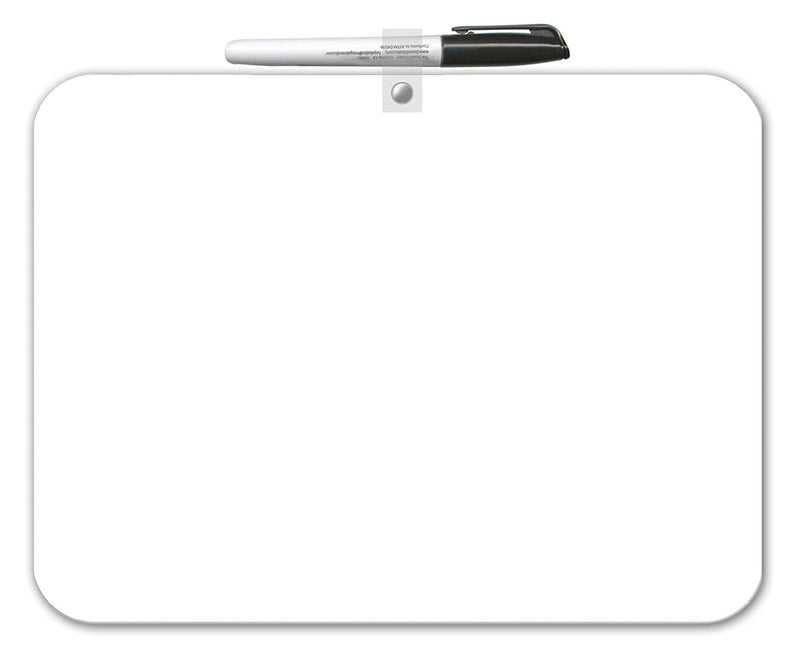 The Board Dudes Double Sided Dry Erase Lapboard 9” x 12” with Dry Erase Marker - 1 Pack