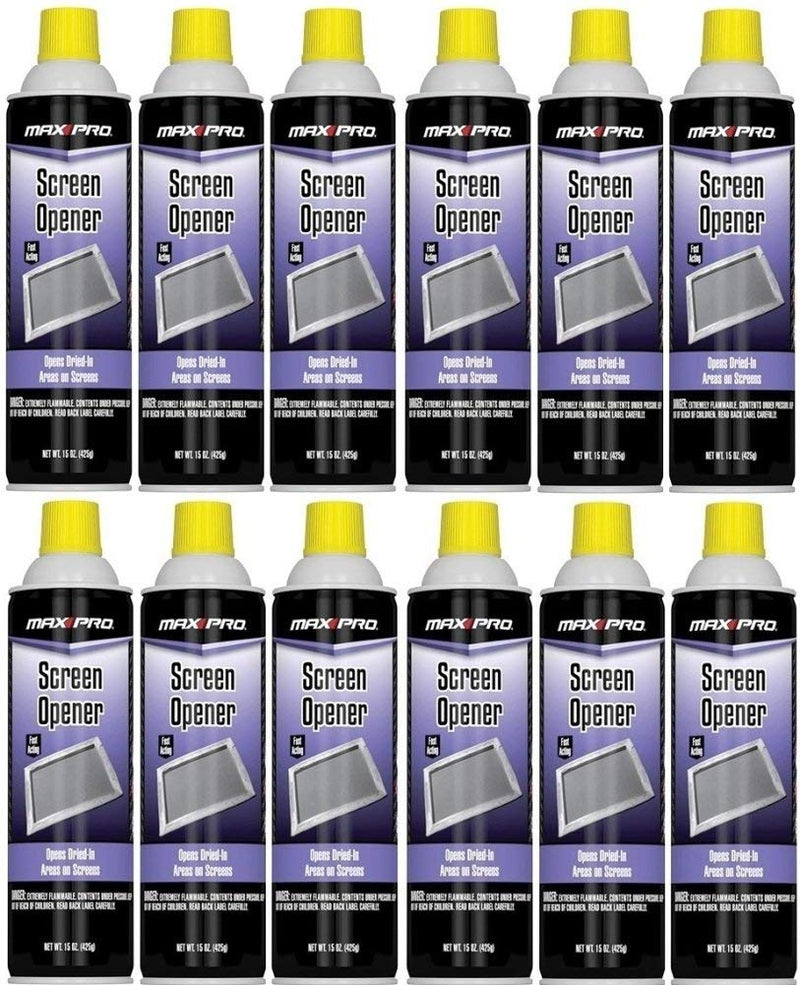 12 Bottles Max Professional Screen Opener 15 oz. - 12 Pack