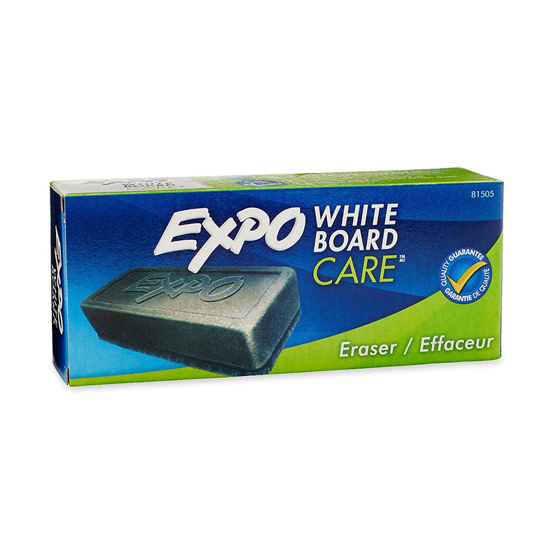 Expo Whiteboard Eraser Soft Bristles 5 ⅛” x 1 ¼”  Black - 1 Pack
