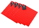 4 Pcs Ai-De-Chef Red Silicone Pot Holder Heat Resistant Up to 428ºF - 4 Pack