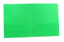 6 Pcs Three Leaf Two Pocket Poly Portfolio 4.5” Assorted Color - 6 Pack