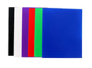 6 Pcs Three Leaf Two Pocket Poly Portfolio 4.5” Assorted Color - 6 Pack