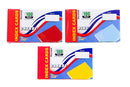 100 Sheets Three Leaf Index Cards 3” x 5” Unruled Colors: Canary, Blue, Cherry - 3 Pack