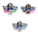 18 Pcs Bazic Duct Tapes 1.88" x 5 Yards Variety Pack Self-adhesive (6 Polka-dot + 6 Chevron + 6 Colorful Camouflage) -3 Packs