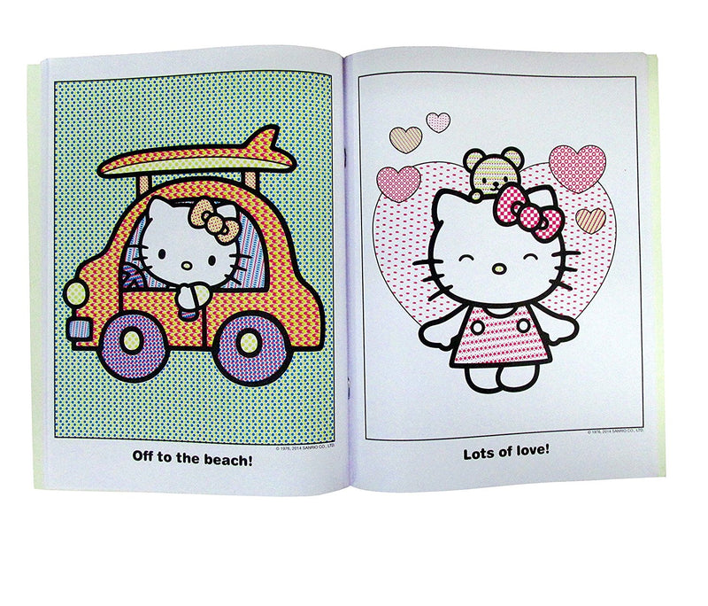 Hello Kitty Adult Coloring Book Stress Relieving Designs For