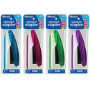 Bazic Ergonomic Desktop 26-6 Stapler With 500 Staples Color May Vary - 1 Pack