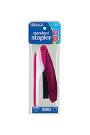 Bazic Ergonomic Desktop 26-6 Stapler With 500 Staples Color May Vary - 1 Pack