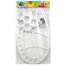 BAZIC Art Palette With 19-Mixing Wells And Grip Thumb Hole - 1 Pack