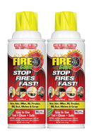 2 Pcs Max Professional Firegone Mini White-Red Fire Extinguisher 4 oz. - 2 Pack