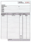 Kamset  Invoice Book 50 Sheet 5.25" x 7.25" White & Canary Carbonless - 1 Pack