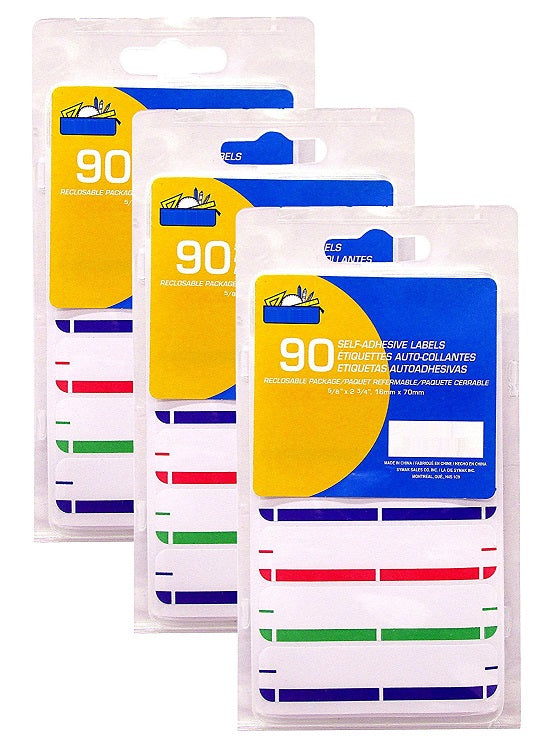270 Kamset Color-Coded Labels (16mm x 70mm) Self Adhesive - Northland Wholesale
