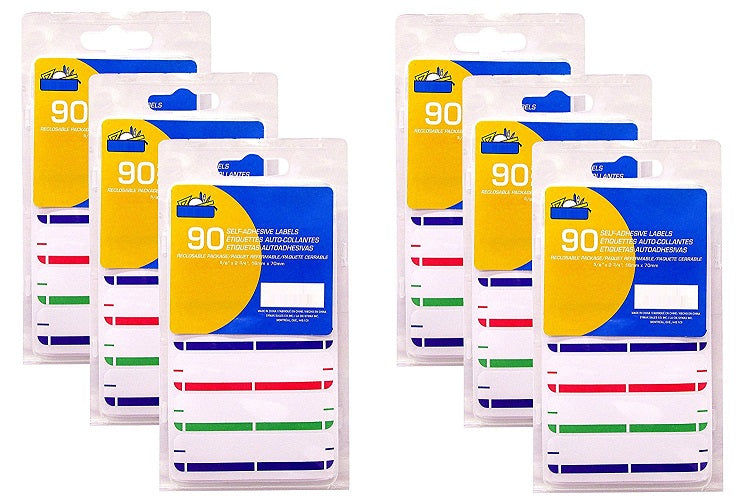 540 Kamset Color-Coded Labels (16mm x 70mm) Self Adhesive - Northland Wholesale