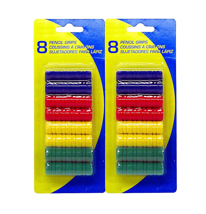 8 Pcs Kamset Soft Foam Pencil Grips 1.5 Inches Long 2 Pack