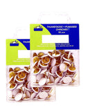 160 Pcs Kamset Thumb Tacks w- Decorative White Coated Covers - 2 Pack