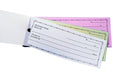 5 Pcs Kamset Triplicates Receipt 7.5" x 2.65" 50 Pages Carbonless Dual Language - 5 Pack