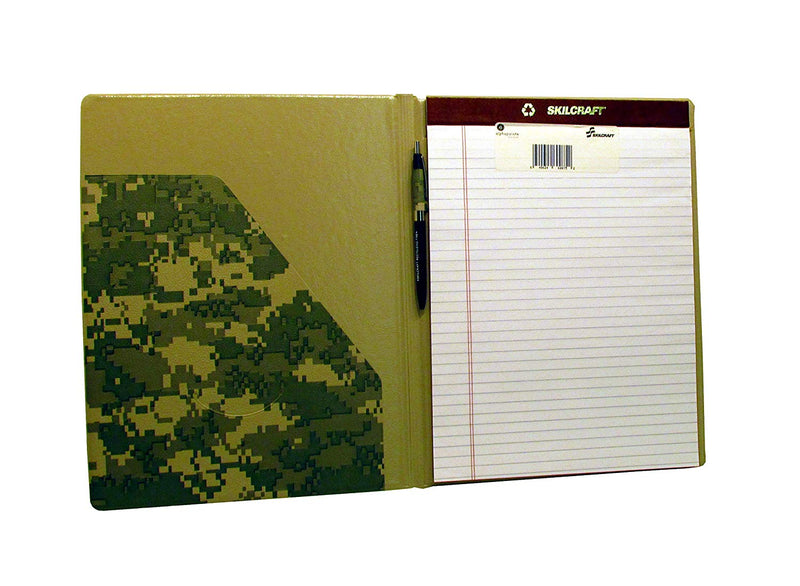 2-Pc SKILCRAFT US Army Portfolio with Skilcraft Pen and Writing Pad (12” x 9.5”) - 1 Set2-Pc