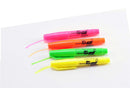 8 Pcs Luxor Mini and Regular Highlighter Chisel Tip Multicolor - 2 pack