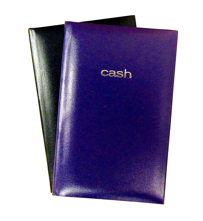 2 Pcs Mead 8-Columed Cash Books 7.9" x 5" Ruled 144 Pages Random colors (Blue,Black,Red)  - 2 Pack