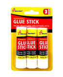 3 Pcs Skilcraft Washable All-Purpose School Glue Sticks (0.26 oz) 1 Pack