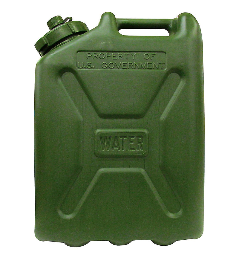 Skilcraft Plastic Water Can (5 Gallon) Green - 1 Pack