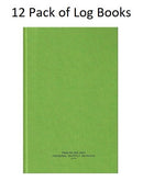 12 Pcs AbilityOne Memorandum Log Book  5 1⁄2” x 8” 92 Pages Ruled Green 1 Pack