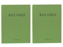 2 Pcs AbilityOne Memorandum Log Book  8” x 10 1⁄2” 192 Pages Ruled Green 2 Pack