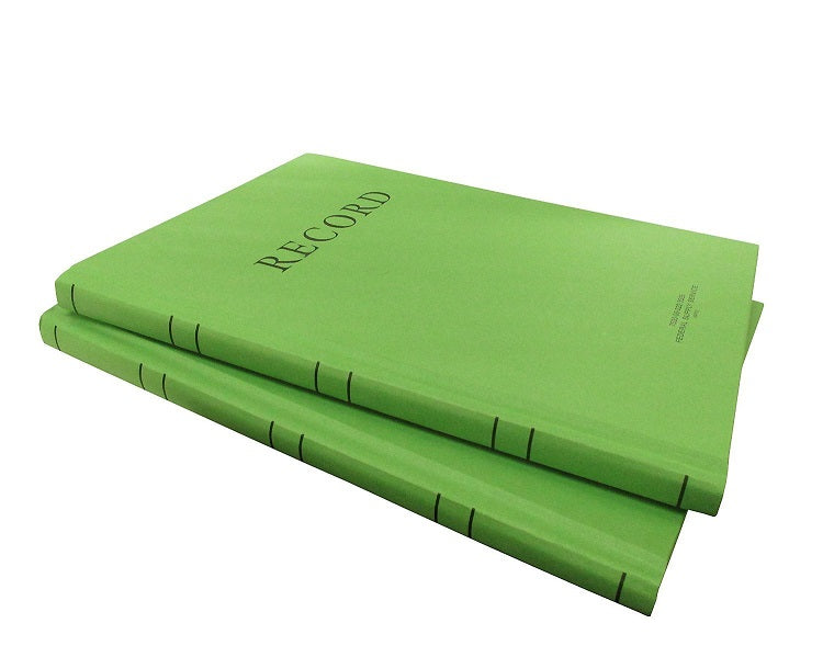 2 Pcs AbilityOne Memorandum Log Book  8” x 10 1⁄2” 192 Pages Ruled Green 2 Pack