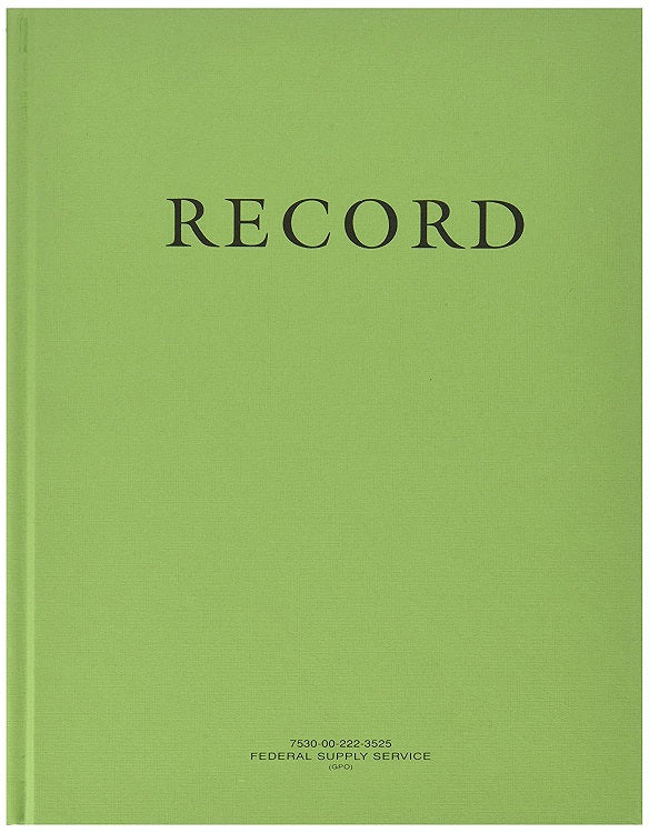 AbilityOne Memorandum Log Book  8” x 10 1⁄2” 192 Pages Ruled Green 1 Pack