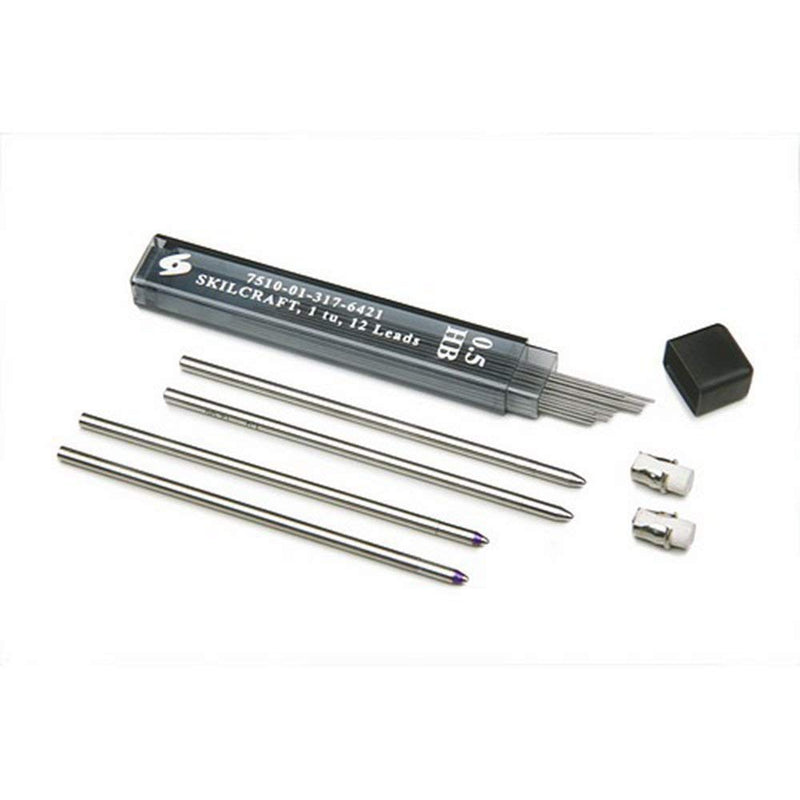 1 Set Skilcraft B3 Aviator Pen Refill Kit in Black & Blue Inks Eraser and 0.5 Pencil Lead - 1 Pack