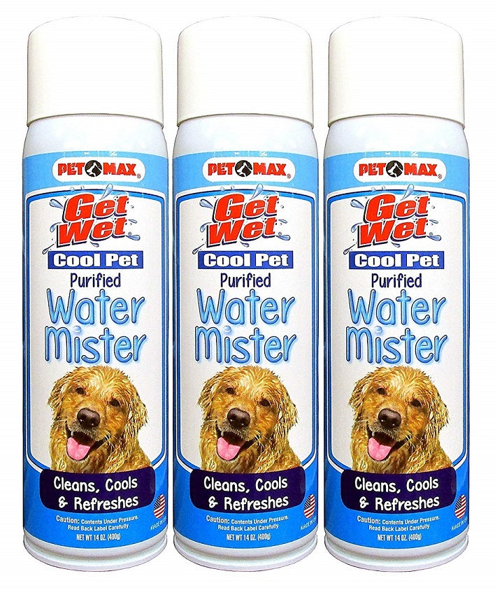3 Pcs Max Professional Cool Pet Purified Water Mister (14oz) Blue - 3 Pack