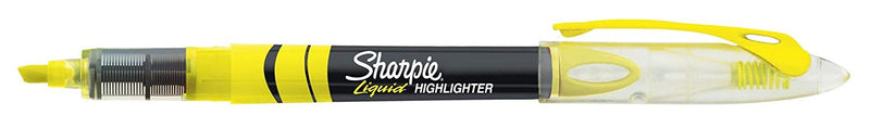 12 Pcs Sharpie Accent Liquid Highlighters Pen Style & Chisel Tip Fluorescent Yellow 1 Pack