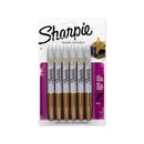 6 Pcs Sharpie Fine Point Permanent Marker in Metallic Gold Ink - 1 Pack