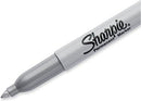 6 Pcs Sharpie Fine Point Permanent Marker in Metallic Silver Ink - 6 Pack